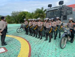 Jelang Pemilu 2024, Sat Samapta Polres Bangka Barat Tingkatkan Latihan Dalmas