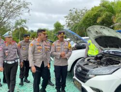 Polres Bangka Barat Gelar Pemeriksaan Kendaraan Bermotor Operasional Persiapan Jelang Pemilu 2024 Mendatang