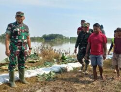 Dandim 0717/Grobogan Tinjau Tanggul Jebol Di Desa Tinanding Kecamatan Godong