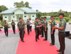 Kunjungan Kerja Danrem 045/Gaya di Kodim 0431/Bangka Barat dan Forkopimda Bangka Barat