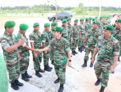 Brigjen TNI Ujang Darwis Pamit Kepada Prajurit Kodim 0432/Basel