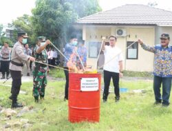 Kapolres Sampang Jatim Musnakan BB.Hasil Operasi Pekat Semeru TH.2023