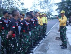 Prajurit Yonif 147/Ksatria Garuda Jaya Laksanakan Tes Kesamaptaan Jasmani