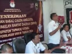 Hari Ini KPU Taput Terima Pendaftaran Bacaleg PDIP Dan NasDem, Total 70 Orang