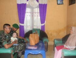 Yonif 147/KGJ Beri Bantuan Paket Nutrisi,Tema Peduli Stunting