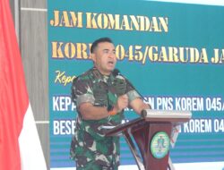 Danrem 045/Gaya Ingatkan Prajurit, Harus Pegang Teguh Netralitas TNI