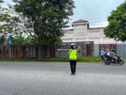 Ciptakan Kamseltibcar Lantas, Sat Lantas Polres Bangka Barat Rutin Laksanakan Gatur Pagi  