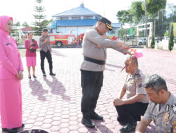 Polres Humbang Hasundutan Melaksanakan Kegiatan Upacara Korps Kenaikan Pangkat