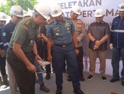 Kasiter 045/Gaya Turut Serta Meletakan Batu Pertama Gedung Administrasi PT Mitra Stania Prima