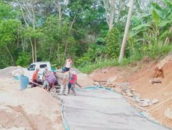 Tanpa Plang Proyek, Pekerjaan Rabat Beton di Desa Sumber Tani Dipertanyakan Masyarakat