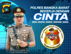 Polres Bangka Barat Bekerja Dengan CINTA,Jargon Polres Untuk Peningkatan Pelayanan Dan Keamanan