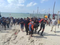 Sat Polairud Bangka Barat Bersama Tim Gabungan Temukan Pekerja Tambang Timah Meninggal di Laut