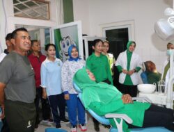 Sambut HUT TNI ke-78, Korem 045/Gaya Gelar Bakti Kesehatan dan Bakti Sosial