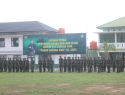 PANGDAM ll/SRIWIJAYA BUKA LATIHAN POSKO 1 KOREM 045/GAYA