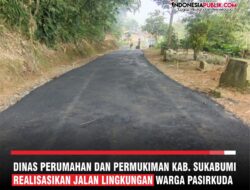 Dinas Perumahan Dan Permukiman Realisasikan Jalan Lingkungan Warga Pasirkuda