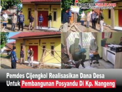 Pemdes Cijengkol Realisasikan Dana Desa Untuk Pembangunan Posyandu Di Kp Nangeng