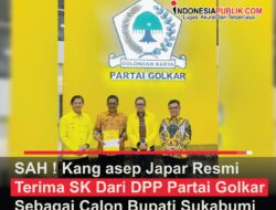 SAH ! Kang Asep Japar Resmi Terima SK Dari DPP Partai Golkar Sebagai Calon Bupati Sukabumi Periode 2024-2029