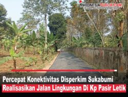 Percepat Konektivitas Disperkim Kab, Sukabumi Realisasikan Jaling Di Kp Pasirletik