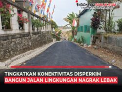 Tingkatkan Konektivitas Disperkim Bangun Jalan Lingkungan Nagrak Lebak