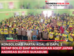 Konsolidasi Partai Koalisi Dapil 2 Tetap Solid Siap Menangkan Asep Japar Andreas Bupati dan wakil Sukabumi