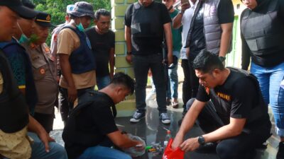 Razia Kampung Narkoba, Polres Lampung Timur Amankan Barang Bukti Dan Satu Pengguna