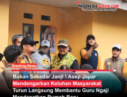 Bukan Sekedar Janji ! Asep Japar  Mendengarkan Keluhan Masyarakat Turun Langsung Membantu Guru Ngaji Mendapatkan Rumah Baru