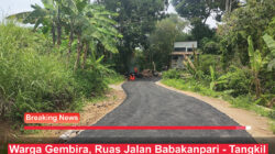 Warga Gembira, Ruas Jalan Babakanpari – Tangkil Sukabumi Akhir nya Di perbaiki Dinas Pekerjaan Umum