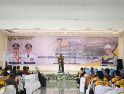 Bupati Sukabumi H. Marwan Hamami Menghadiri Puncak Acara Hari Bakti PU Ke 79 Tahun 2024