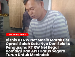 Bisnis RT RW Net Masih Marak Ber Operasi Salah Satu Nya Deri Selaku Pengusaha RT RW Net Ilegal Komdigi Dan APH Harus Segera Turun Untuk Menindak