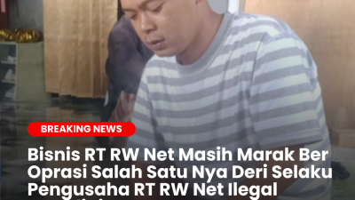 Bisnis RT RW Net Masih Marak Ber Operasi Salah Satu Nya Deri Selaku Pengusaha RT RW Net Ilegal Komdigi Dan APH Harus Segera Turun Untuk Menindak