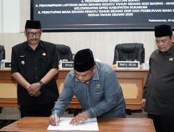 Rapat Paripurna DPRD Kabupaten Sukabumi Ke 14 Tahun 2025 Ketua DPRD,Penutupan Masa Sidang Kesatu