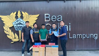 Sat Reskrim Polres Lampung Utara Amankan Penjual Rokok Ilegal, 25.800 Batang di Sita