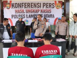 Tuntas, Pelaku Curat Spesialis Pencurian Mobil, Motor dan Bongkar Rumah Berhasil Diringkus Sat Reskrim Polres Lampung Utara