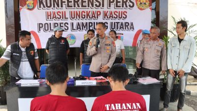 Tuntas, Pelaku Curat Spesialis Pencurian Mobil, Motor dan Bongkar Rumah Berhasil Diringkus Sat Reskrim Polres Lampung Utara
