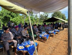 Dukung Ketahanan Pangan, Kapolres Lampung Utara Hadiri Penanaman Kedelai di Lahan TNI-AL