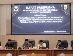 Rapat Paripurna DPRD Kabupaten Sukabumi Bahas Perubahan APBD Tahun 2025