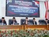 Raperda DPRD Kabupaten Sukabumi Bersama Bupati Mendengarkan Pidato Presiden Republik indonesia
