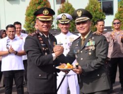 Jajaran Polres Lampung Utara Berikan Kejutan Hari Ulang Tahun TNI Ke- 80