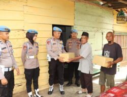 Sambut Hut Propam Polri Ke-23, Propam Polres Lampung Utara Gelar Bansos 