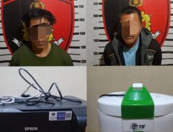 Dua Pelaku Curat Diamankan Sat Reskrim Polres Lampung Utara