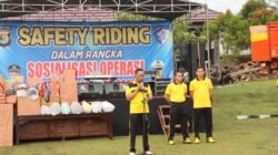 Sosialisasi Ops Zebra Krakatau 2025, Polres Lampung Utara Gelar Safety Riding
