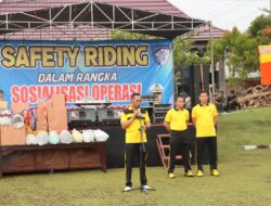 Sosialisasi Ops Zebra Krakatau 2025, Polres Lampung Utara Gelar Safety Riding