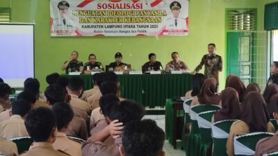 Pemkab Lampung Utara Gelar Sosialisasi Ideologi Pancasila Untuk Perkuat Karakter Pelajar