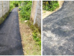 Disperkim Kab,Sukabumi Realisasikan Bangun Jalan Lingkungan di desa Pondokkasolandeh