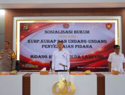 Sosialisasi Hukum Digelar, Kabidkum Polda Lampung Ingatkan Risiko Salah Prosedur