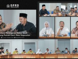 Ketua DPRD Bersama Komisi 1 DPRD Kab,Sukabumi Pimpin Audensi Penanganan Status Tanah Kampung Puncak Ceuri Desa Sagaranten