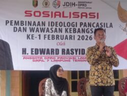 Sosialisasi Pembinaan Ideologi Pancasila, Edward Rasyid Konsolidasi Kader di Trimurjo
