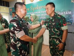 25 Orang Prajurit Naik Pangkat, Danrem 043/Gatam : Pangkat Yang Disandang Harus Diikuti Dengan Peningkatan Kualitas Diri