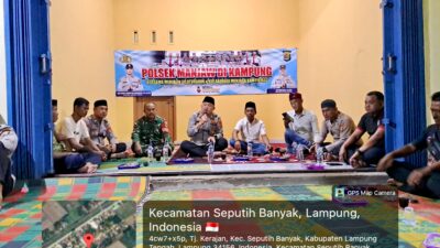 Perkuat Sabuk Kamtibmas, Kapolsek Seputih Banyak Terus Gencarkan PMK di Tengah Warga