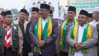 Ketua DPRD Kab Sukabumi Hadiri Pelepasan Jemaah Haji Kloter 13 JKS